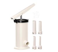 Manual Sausage Stuffer - Vertical Heavy-Duty Meat Filler with Stainless Steel Tubes, Hand Crank Maker, 5 Pounds Capacity | Fast and Efficient Filling Machine for Homemade Sausage, Snack Sticks
