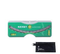 Manual Scoliosis Measuring Tool with Center Degree Scale Compact Handheld Body and Storage Pouch for Rehab Reference Manual Scoliosis Measuring Tool Screening Gauge Back Degree Reading