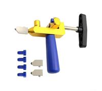 Manual Scoring Device For Tile And Mirror Glass With Geometry Optimized For Straight Edge Guidance And Clean Fracture Propagation(Blue)
