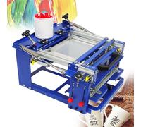 Manual Screen Printing Machine for Conical Items, Push-Pull Design with Positioning Rings and Anti-Collision Padding, Perfect for Custom Promotional Gifts