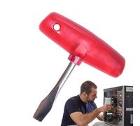 Manual Screwdriver T - Flat Head Manual Tool, Precision Driver | Ergonomic Non Slip Handle, Steel , Compact Manual Driver Tool for Offuble Mechanics