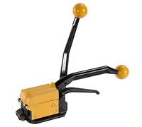 Manual Sealless Steel Strapping Machine,Steel Packaging Strapping Tool,Mental Strapping Bander,Steel Belt Packing Machine for Width 13-19mm Thickness 0.38-0.58mm Steel Straps Banding
