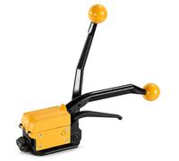 Manual Sealless Steel Strapping Tool for 13-19mm Width & 0.38-0.58mm Thickness | Hand-Operated Metal Bander for Secure Steel Packing & Bundling