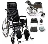 Manual Self Propelled Outdoor Comfortable Mobile Wheelchair Displacement Machine Lightweight Folding Portable 18 Inch Extra-Wide Bariatric Outdoor Comfortable M