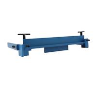 Manual Sheet Metal Folder Bender 450 mm, Vise Mount Press Brake for Workshop DIY, Carbon Steel Former Bends up to 1.2 mm Thick Metal with a 120 Degree Angle Blue
