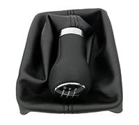 Manual Shifts Head Fits for A6 C6 2004-2012 A4 S4 B8 8K A5 8T 8F Q5 8R 2007-2015 5/6 Speed Car Shift Gear Knob with Real Leather(6 Speed)(6 Speed)