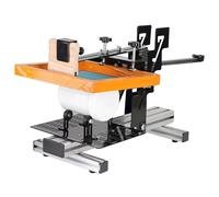 Manual Silk Screen Printing Machine, Curved Press for Cylindrical & Conical Products, 200x250mm Maximum Graphic Area, Fits 270mm Diameter Bottles
