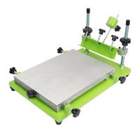 Manual Silk Screen Printing Machine for DIY T-Shirt Printing, Aluminum Desktop Design with Matching Squeegee