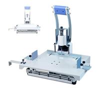 Manual Single Hole Puncher with Adjustable Distance, 30mm Thickness Capacity for Paper and Plastic Binding