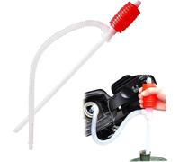 Manual Siphon Pump Liquid Transfer Kit - Hand Fuel Syphon for Petrol, Diesel, Water, Oil - 10L/Min Fast Flow - Heavy Duty Portable Hose Pump for Car, Garden, Aquarium, Garage, Home Use