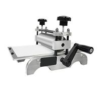 Manual Slab Roller Printmaking Machine, Adjustable Height Etching Printing Press, 31x17cm Uniform Pressure for Artists and Printmakers
