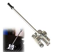 Manual Slag Remover, Grating Slag Cleaning Tool with Length Adjustable, Hand-Operated Welding Molten Waste Slag Remover, Rack Dross Removing Tool for Thermal Cutting Machine(3-4mm)