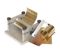 Manual Slip Roll Machine for Metal Bending, 60mm Mini Sheet Roll Bender, DIY Precision Roller for Copper Brass Tube Curling