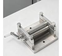Manual Slip Rolling Machine for Precision Bending of Soft Metal Sheets, Wood, and Plastic Strips with Adjustable Rollers