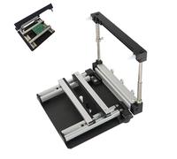 Manual Small Screen Printing Station, PCB Stencil Printer with Thickness Adjustable, Precision PCB Stencil Printer, SMT Steel Mesh Solder Paste Printing Table for PCB Assembly(10cm)