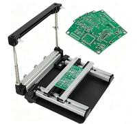 Manual SMT Solder Paste Printing Table High Precision Steel Mesh Stencil Printer with Adjustable Thickness for Small Business