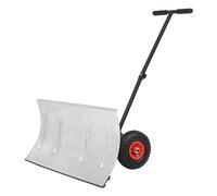 vidaXL Manual Snowplough with Wheels 100x44cm Lawn Snow Blower Shovel Removal