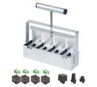 Manual Soil Block Maker Handheld Soil Blocker Starting Tool Garden Tool Set,for Vegetable Gardening Equipment Nursery Propagation Kit Eco Friendly Planting Indoor Herb Garden