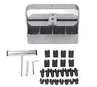 Manual Soil Block Maker Stainless Steel Quad Blocking Tool 2 Layer for Garden