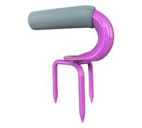 Manual Soil Cultivator Claw Implement with Spikes Ergonomic Shock Absorbing Handle for Efficient Garden Bed Preparation Rust Proof Aerator