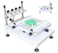 Manual Solder Paste Printer, High Precision Screen Printing Station for Electronic Component Assembly and Circuit Board Processing in Small Scale Manufacturing
