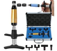 Manual Spinal Adjustment Kit, 6 Levels of Force Adjustable (50-300N), with 4 Massage Heads, for Scoliosis, Thoracic Spine, Cervical Spine(Gold)