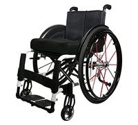 Manual Sports Wheelchair, Self-Propelled Folding Aluminum Alloy, Lightweight Design for Leisure Activities, Ideal for Outdoor Use