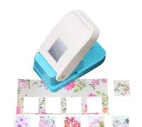 Manual Square Hole Punch - Large Ergonomic Cutter, Durable Craft Tool with Comfortable Handle | Handy Scrapbooking Accessory for Postage, Cardboard, Wrapping, Labels, and Art School DIY Projects