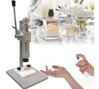 Manual Stainless Steel Bottle Capping Machine, Adjustable Capper for 20mm Perfume and Essential Oil Bottles