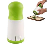 Manual Stainless Steel Cilantro and Spice Grinder, Multifunctional Garlic Chopper, Manual Herb Grinder, Ergonomic Spices Mill Grinder for Kitchens Gadgets, Easy to Clean