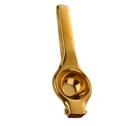 Manual Stainless Steel Citrus Press for Lemons and Limes | comfortable Handheld Design for Effortless Juice Extraction Lemon Clip-Gold