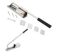 Manual Stainless Steel Clay Extruder, Wall Mounted with Bracket, 4 Polymer Clay Modules for Sugar Paste, Pottery Molding & Clay Extrusion
