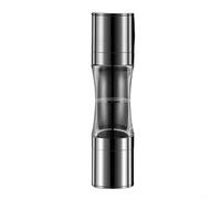 Manual Stainless Steel Salt and Pepper Grinder 2 in 1 Spice Mill with Adjustable Settings for Custom Spice Grinding from Coarse to Fine (A)