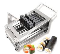 Manual Stainless Steel Sushi Cutter with Multi-Segment Options for Precise Food Slicing