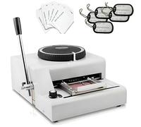 Manual Stamping Code Machine for PVC Cards and Dog Tags, 1-12 Lines Embossed Tag Printer