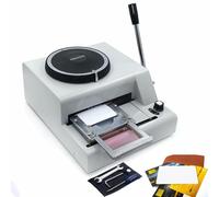 Manual Stamping Machine for Metal Tags - Stamping Code Tool with Aluminum Tags for ID, Gift, and Credit Card Customization