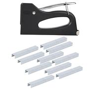 Manual Staple Gun Heavy Duty ABS Plastic Shell Safety Lock Hand Staple Nail Gun for Wooden Picture Frame Painting Frame