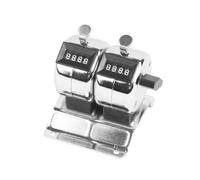 Manual Steel Counter with Reset Knob Handheld Counting Tool for Lab/Workshop Use Inventory Tracking Sports Score Clickers