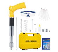 Manual Steel Nails Tool Concrete Nail Rivet 5 Speed Adjustable Portable Fastening for Cement Wall Household Metalworking with Penetration Thickened Wear Noise Reduction Cover Automatic Slag Discharge