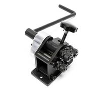 Manual Steel Ring Roller Bender for Round and Flat Bar Rolling - Hand Tubing Bender with Handle, Pipe Bending Tool