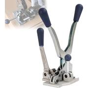 Manual Steel Strap Tensioner Crimper, 3 in 1 Strapping Tool, Heavy Duty Banding Tool for Industrial and Household Packaging, Secure Bundling