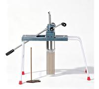 Manual Stick Incense Making Machine, Receiving Board, Stainless Steel Joss Stick Maker Buddha, Clay Hand Press Extruder,with 3 Different Sized Mould Plates(2/2.5/3mm)