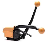 Manual Strapping Tool, Steel Strap Banding Tool, Handheld Strapping Machine w/Built-in Cutter, Seal-Free Packing Bander, 12.7-19mm Steel Straps