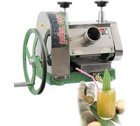 Manual Sugar Cane Juicer, Stainless Steel Sugar Cane Press with Hand Wheel, Efficient Commercial Juicing Machine for Fresh Juice Extraction