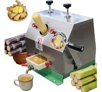 Manual Sugar Cane Juicer - Stainless Steel with Adjustable Rollers for Efficient Juice Extraction from Sugarcane and Ginger