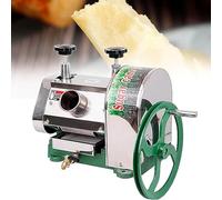 Manual Sugarcane Juicer, Stainless Steel Juice Press with Adjustable Handle and Anti-Vibration Device for High Yield and Easy Cleaning - No Electricity Required