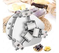 Manual Sugarcane Peeler, Commercial Stainless Steel Sugar Cane Peeling Machine, Adjustable Tightness, for Stall Setup