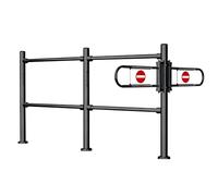 Manual Swing Safety Gate with Auto-Close, Self-Closing Pedestrian Guardrail for Warehouse, Supermarket Entrance,Black,d
