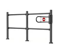 Manual Swing Safety Gate with Auto-Close, Self-Closing Pedestrian Guardrail for Warehouse, Supermarket Entrance,Black,c