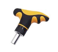Manual T Type Quick Bolts Driver 1 / 4inch Ratcheting Bit Handle Adjustable Hand Tool Electrician Ratcheting Screwdrive Ergonomic Handle Grip